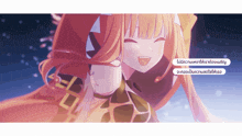 a picture of a girl with a speech bubble in a language other than english