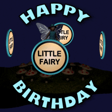 Happy Birthday Little Fairy Fairy Tale Birthday GIF - Happy Birthday Little Fairy Fairy Tale Birthday Toadstools GIFs