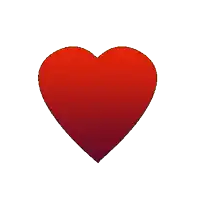 a red broken heart with a white lightning bolt in it