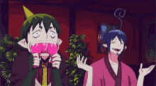 Blue Excorcist Mephisto GIF - Blue Excorcist Mephisto Amaimon GIFs