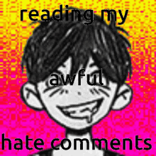 reading my awful hate comments jellybean youtube omori omori manic pngtuber