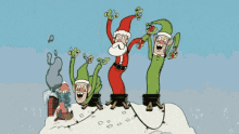 merry christmas christmas santa dancing dancing elf dancing elves