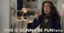 Uh Oh This Is Gonna Be Fun GIF - Uh Oh This Is Gonna Be Fun Grace And Frankie GIFs