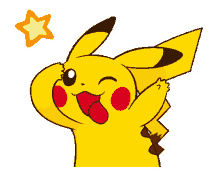 pikachu pokemon wink tongue silly