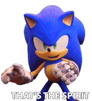 Thats The Spirit Sonic The Hedgehog Sticker - Thats The Spirit Sonic The Hedgehog Sonic Prime Stickers