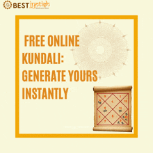 a poster that says free online kundali generate yours instantly on it