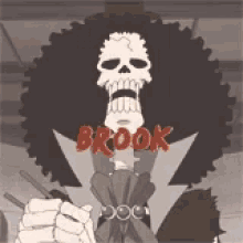 Brook Eating GIF - Brook Eating One Piece GIFs
