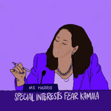 ms harris special interests fear kamala pointed pen khive vote blue