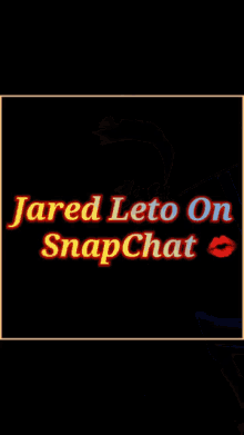Jaredleto Snapchat GIF - Jaredleto Snapchat Fun GIFs