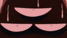 a close up of a person 's mouth with a few drops of blood
