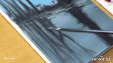 a painting is being made by joony art and made in animatica