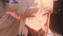 a close up of a girl 's face with a watermark that says user id 103741416