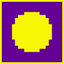 oof for pac man pixel yellow