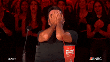 Covering Face Simon Cowell GIF - Covering Face Simon Cowell America'S Got Talent GIFs