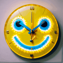 Smiley Face Clock GIF