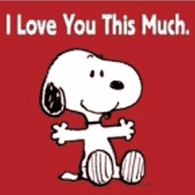 Snoopy Love You T His Much GIF - Snoopy Love You T His Much Love You GIFs