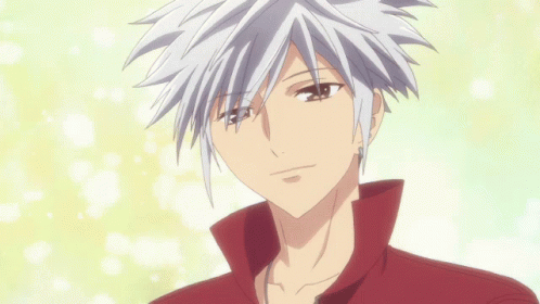 Anime White Hair Guy GIFs | Tenor