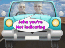 John Kay Indicating John Youre Not Indicating GIF - John Kay Indicating John Youre Not Indicating Kay Im Not Turning GIFs