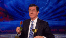 Stephen Colbert Wine GIF - Stephen Colbert Wine Rose GIFs
