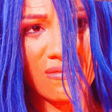 a close up of a woman 's face with a watermark that says the next time