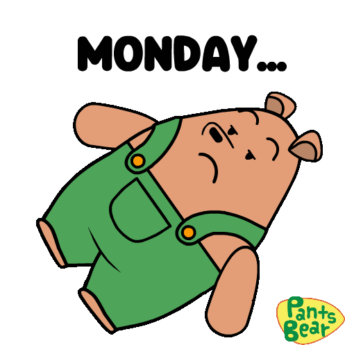 Monday Tired Meme Sticker - Monday Tired Meme Tired Anime Stickers