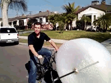 Bubble Wrap Bike GIF - Bubble Wrap Bike Wtf GIFs