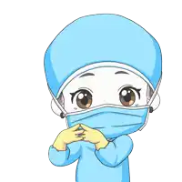a cartoon illustration of a surgeon wearing a mask