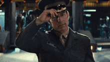 Taking The Hat Off Major William Cage GIF - Taking The Hat Off Major William Cage Edge Of Tomorrow GIFs