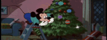 pluto mickey mouse christmas tree christmas decoration