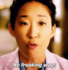 Greys Anatomy Cristina Yang GIF - Greys Anatomy Cristina Yang No Freaking Way GIFs