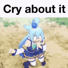 aqua konosuba anime anime girl aqua cry