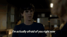 You'Re Being Scary GIF - Scared Afraid Bates Motel GIFs