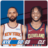 New York Knicks (60) Vs. Cleveland Cavaliers (69) Half-time Break GIF - Nba Basketball Nba 2021 GIFs