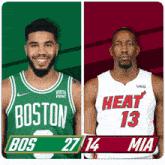 Boston Celtics (27) Vs. Miami Heat (14) First-second Period Break GIF