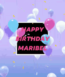 Happy Birthday Maribel GIF - Happy Birthday Maribel Balloons GIFs