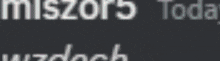 a screen displays a message from miszor5 today at 21:58