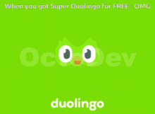 Duolingo Super Duolingo GIF - Duolingo Super Duolingo GIFs