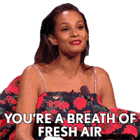 Youre A Breath Of Fresh Air Alesha Dixon Sticker - Youre A Breath Of Fresh Air Alesha Dixon Bgt Stickers