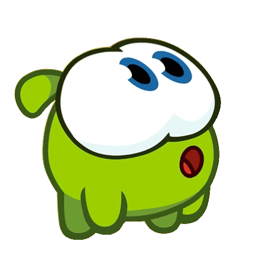 Mesmerized Nibble Nom Sticker - Mesmerized Nibble Nom Cut The Rope Stickers