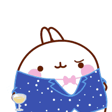 molang lets drink cheers toast have a drink
