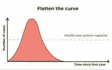 flatten the curve covid19 coronavirus number of cases system capacity