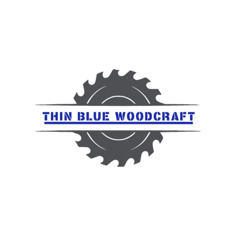 Thin Blue Woodcraft Sticker - Thin Blue Woodcraft Stickers