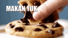 Makan Yu GIF - Ayo Makan Makan Yuk Chocolate Chip Cookie GIFs