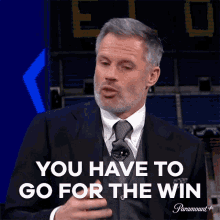 You Have To Go For The Win Jamie Carragher GIF - You Have To Go For The Win Jamie Carragher Champions League GIFs