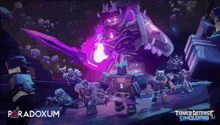 a video game called paradoxum with a purple monster