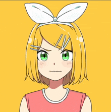 a drawing of a girl wearing glasses and a headband