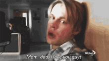 Glee Sam Evans GIF - Glee Sam Evans Mom Dad GIFs