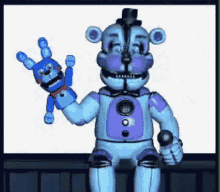Funtime Freddy Bon Bon GIF - Funtime Freddy Bon Bon Readdy To Get Scooped GIFs