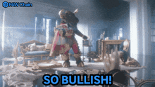 a picture of a bull with the words so bullish written below it