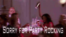 glee santana lopez quinn fabray sorry for party rocking party rock